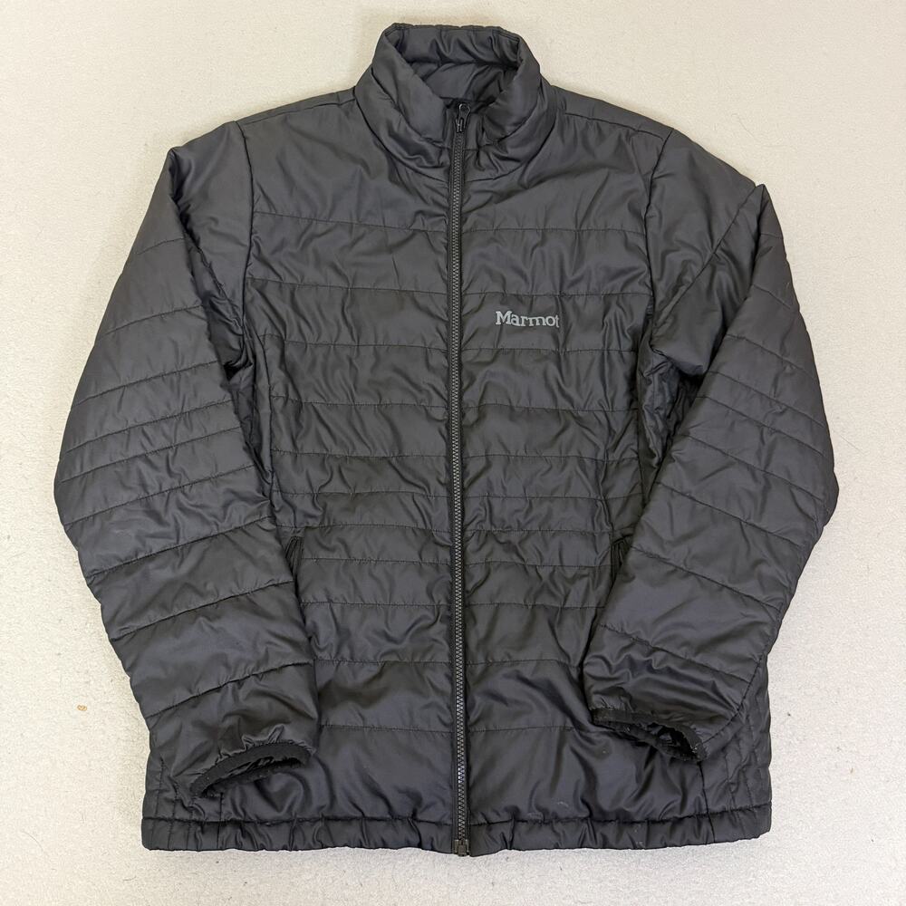 Marmot Men’s XL Black Quilted Insulated Full Zip Jacket Lightweight Puffer